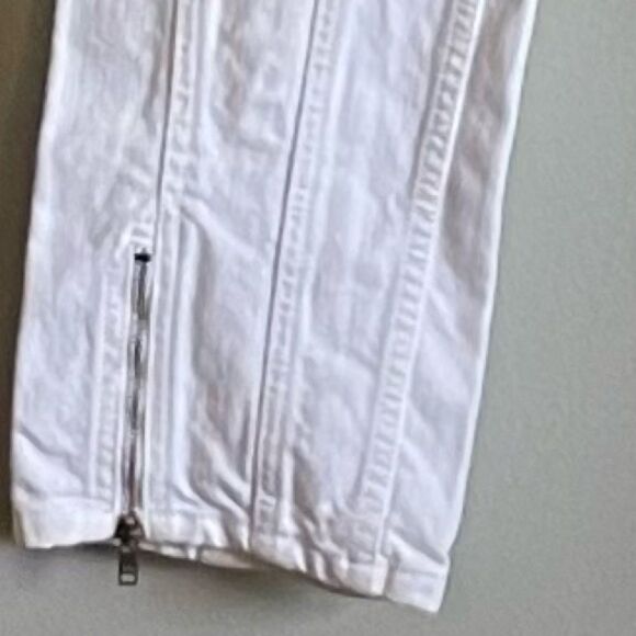 Isabel Marant 100% Cotton White Kelissa High Waisted Jeans Size 8 - Picture 13 of 13